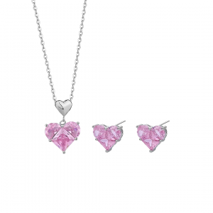 set--de-corazones-rosa-de-plata