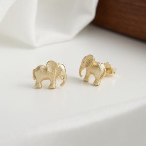 aretes-elefante-gold-de-plata