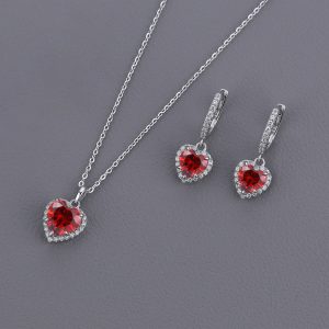set-de-corazon-de-plata-rojo