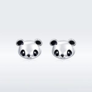 aretes-oso-panda-de-plata