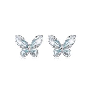 Aretes Mariposa Silver